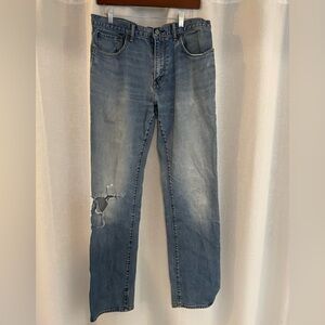 Gap 1969 Distressed Men's Straight-Leg Jeans